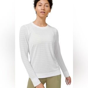 Lululemon Swiftly Breathe Long Sleeve Squad Top Relaxed Perforated Lightweight12